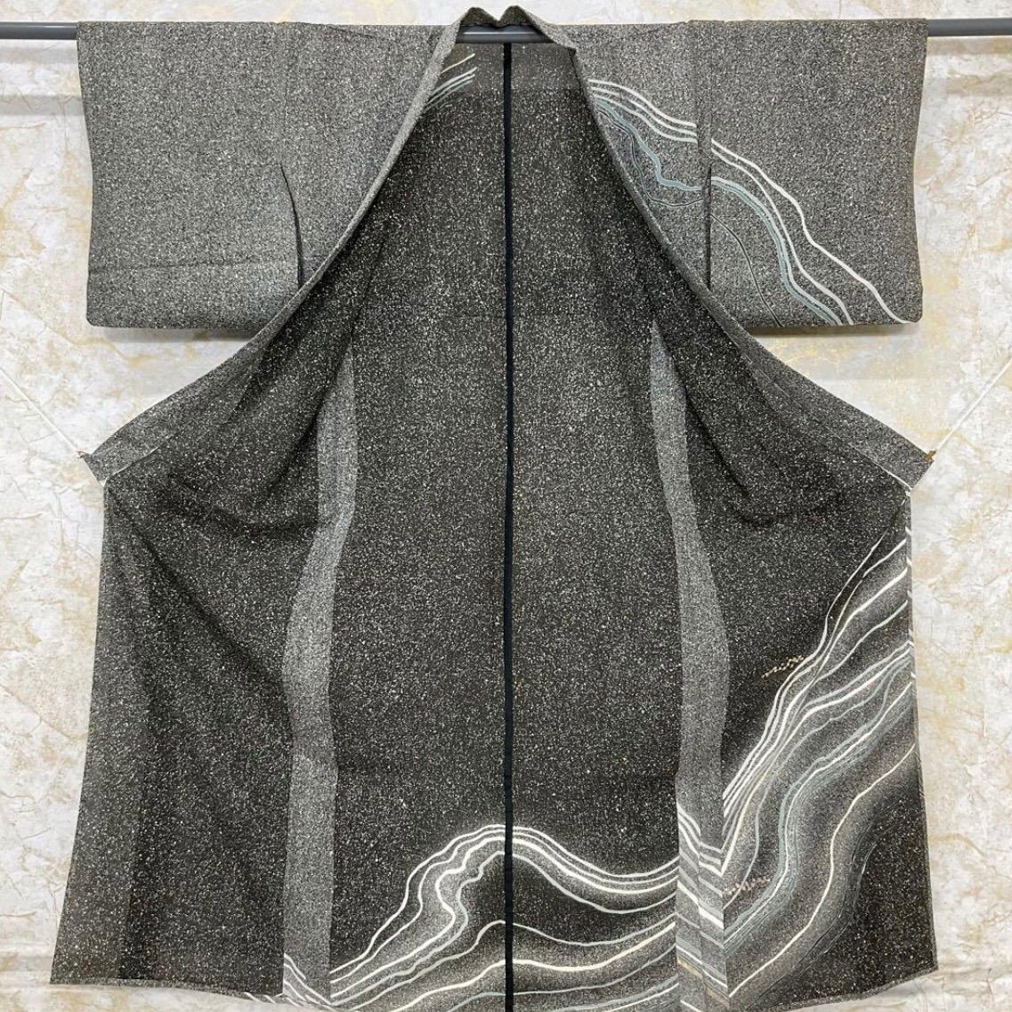 ◇kimono+one◇kimonoarisa◇夏物◇夏着物◇絽織◇附下訪問着◇裄67肩