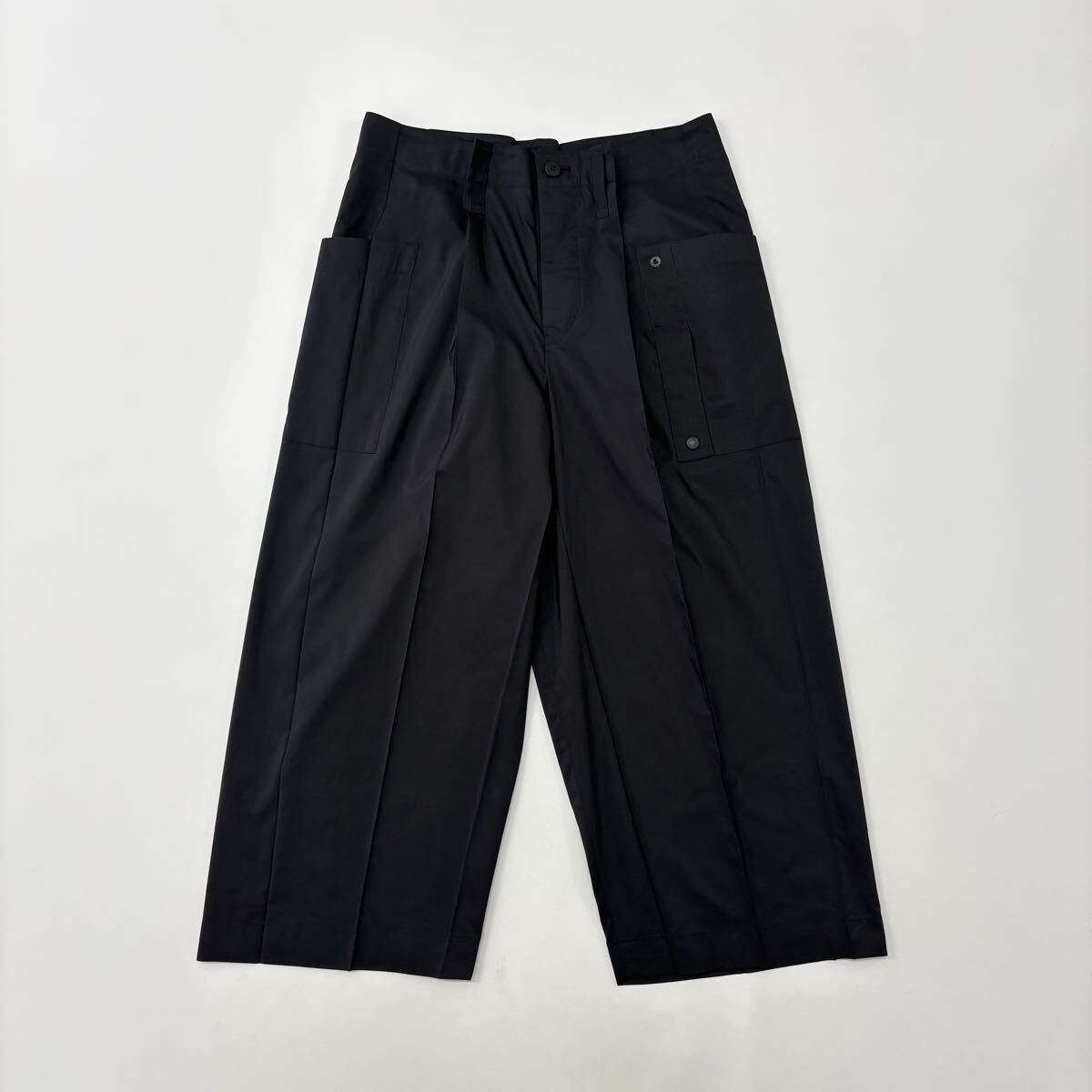 イッセイミヤケ/issei miyake iMMEN ブラック ワイドパンツ 22aw 2022 IM MEN アイム メン ISSEY MIYAKE イッセイ ミヤケ UNROLL