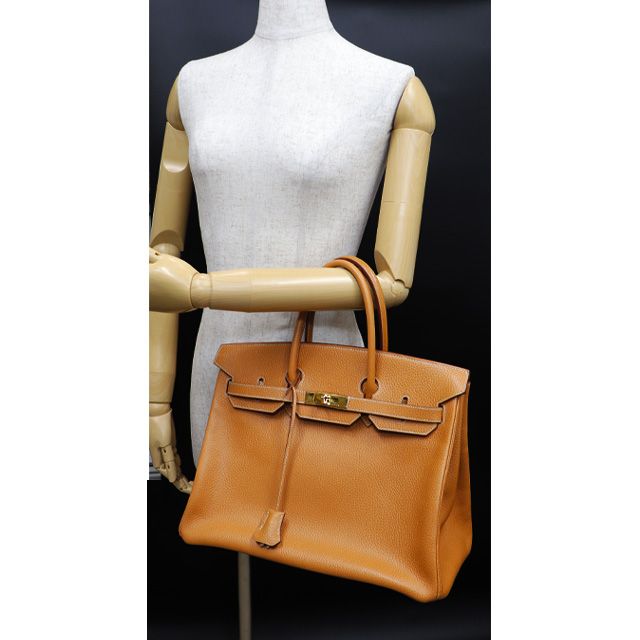 エルメス HERMES バーキン35 BIRKIN アルデンヌ ナチュラル ゴールド 