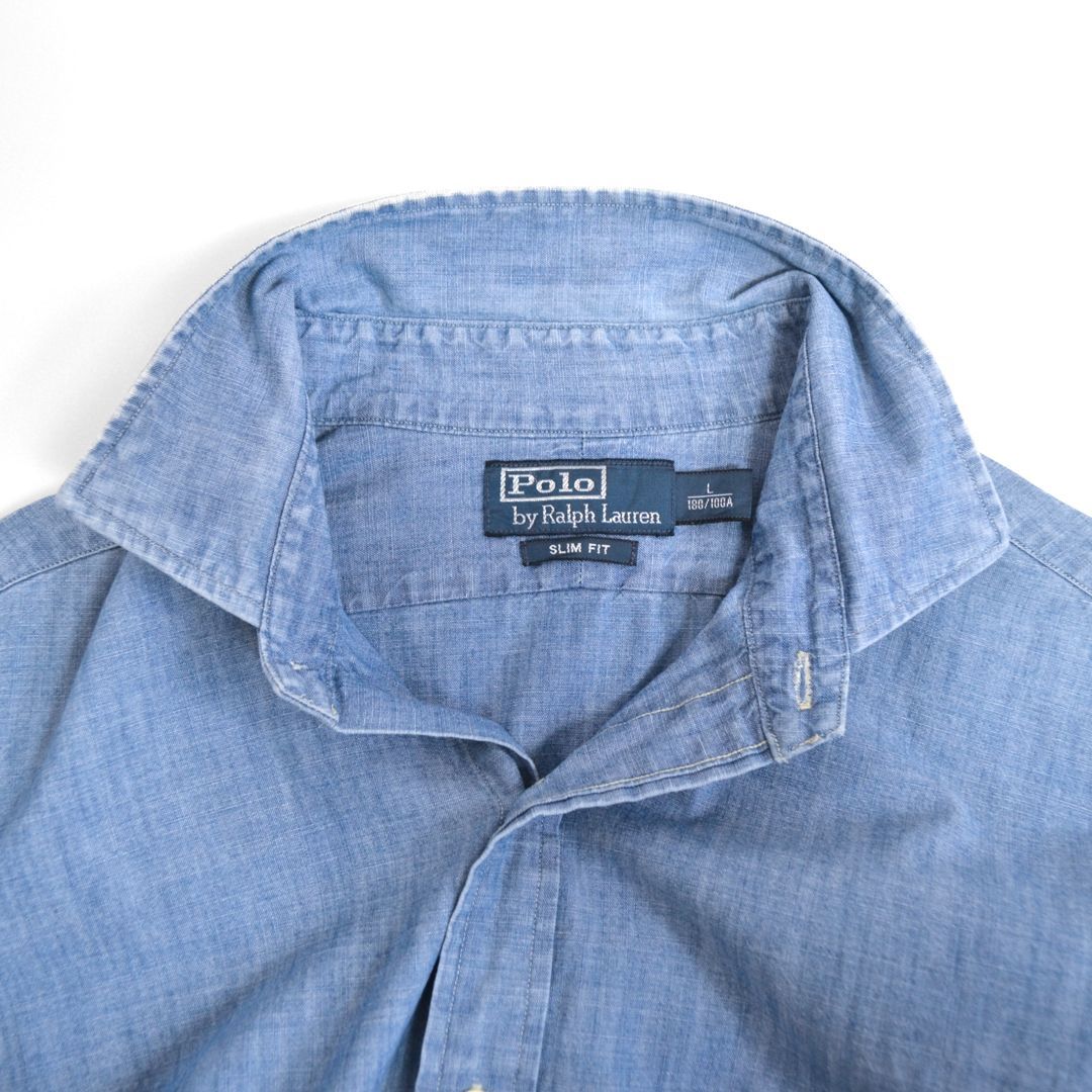 Ralph Laurenラルフローレン 近年モデル スリムフィット シャンブレー