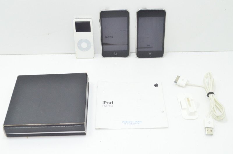 Apple iPod nano 第1世代 本体 3台セット アップル 第1世代 iPod nano 本体 3台 セット 初期化 アイポッド