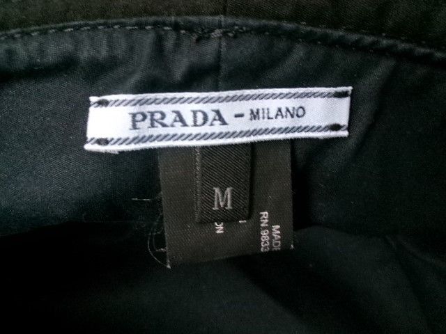 中古】PRADA ﾌﾟﾗﾀﾞ ﾊﾞｹｯﾄﾊｯﾄ rn98339 ca34767 ﾌﾞﾗｯｸ M 991894109