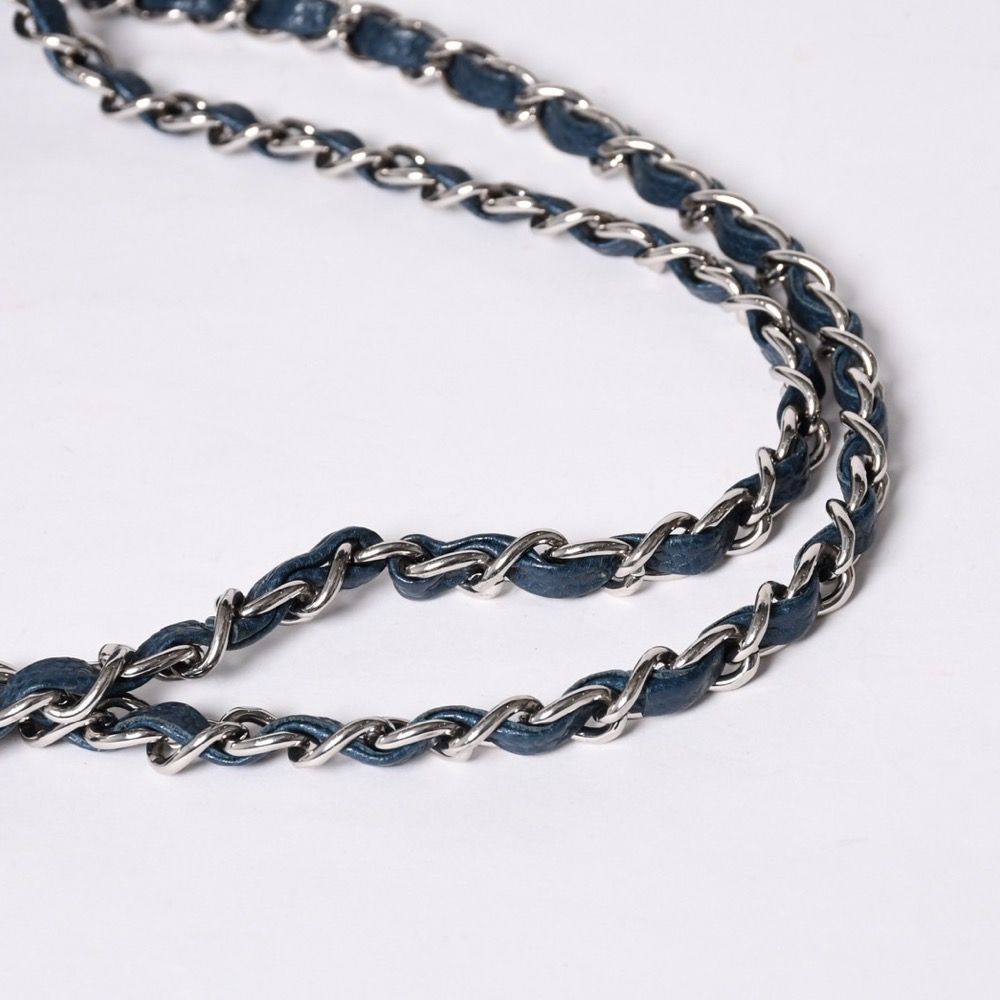 極美品 CHANEL シャネル マトラッセ25 Wフラップ Wチェーンショルダーバッグ AO1112 グリーン系 20番台 キャビアスキン シルバー金具 中古 4a001061 極美品 CHANEL シャネル マトラッセ25 Wフラップ Wチェーンショルダー