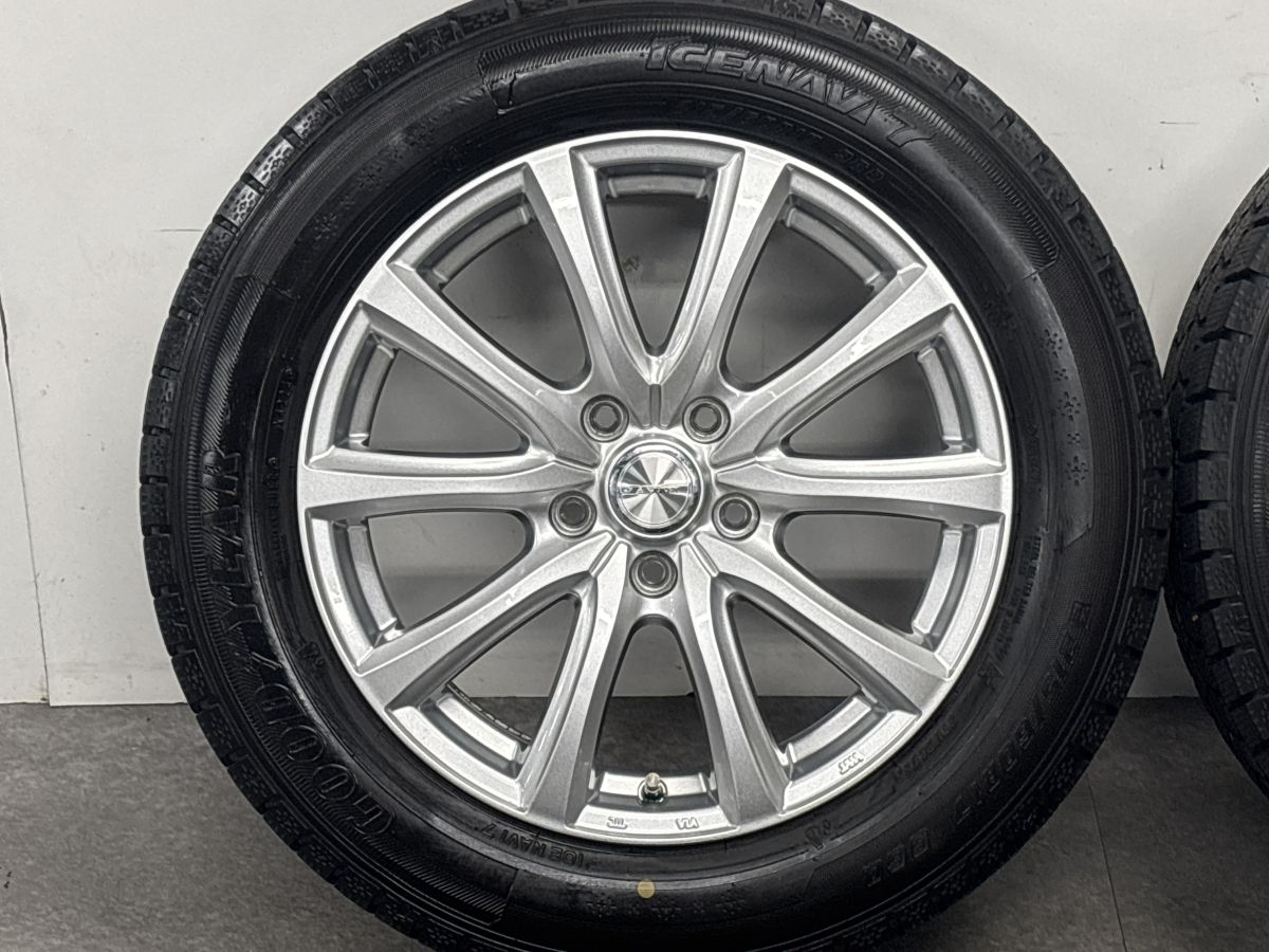 バリ溝 美品】Joker 17in 7J+53 PCD114.3 アイスナビ7 215/60R17 