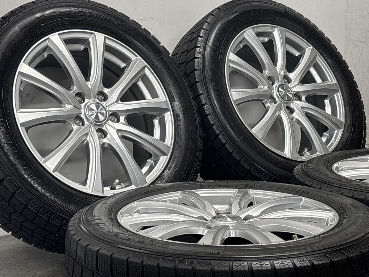 バリ溝 美品】Joker 17in 7J+53 PCD114.3 アイスナビ7 215/60R17 