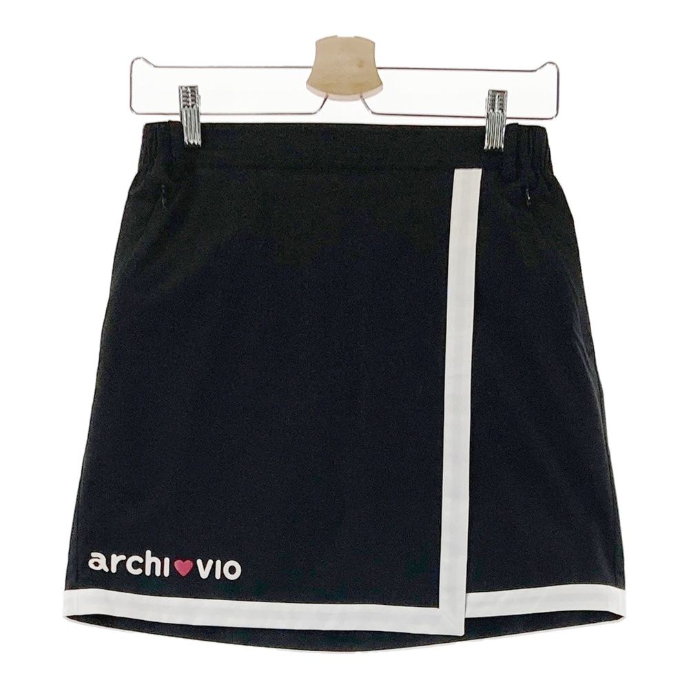 サイズ：38 ARCHIVIO アルチビオ 裏地付スカート ブラック系