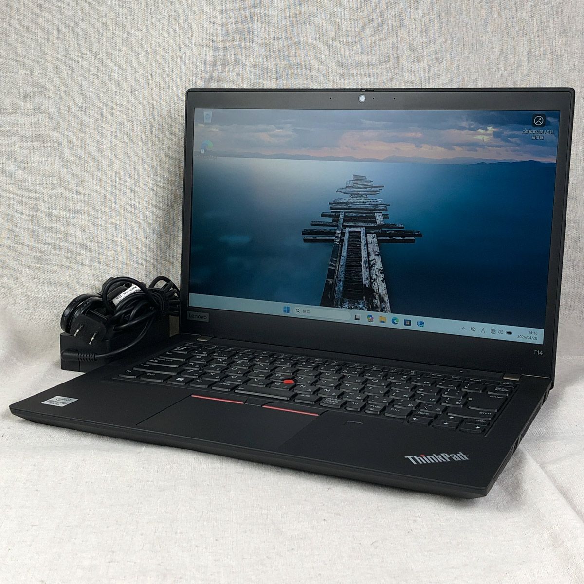 Lenovo ThinkPad ノートPC ブラック　(ジャンク品) ジャンク Lenovo ThinkPad T14 Gen 1(i5/16GB/SSD512GB) 画面異常