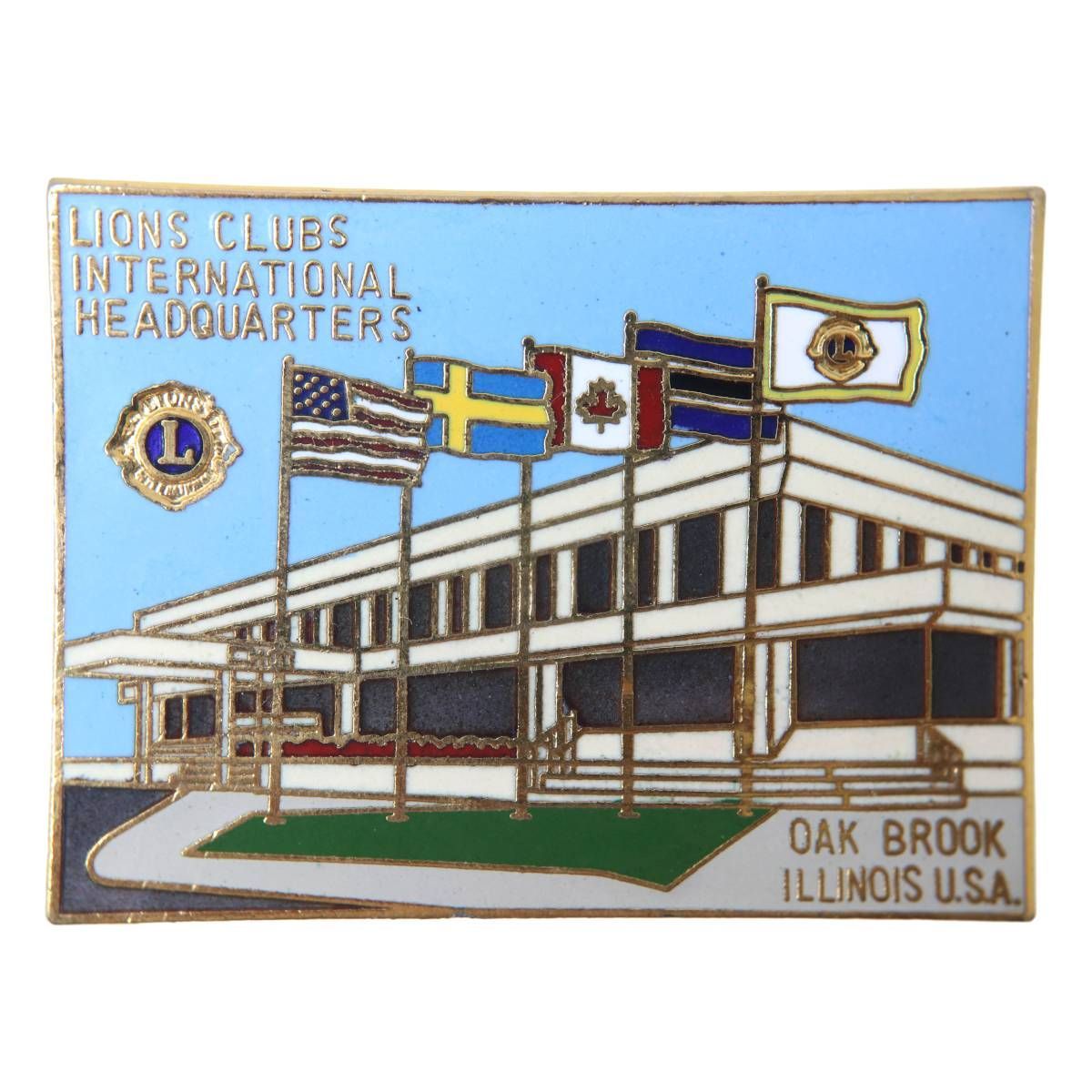 LIONS CLUB ライオンズクラブ ピンバッジ OAK BROOK ライオンズクラブ 