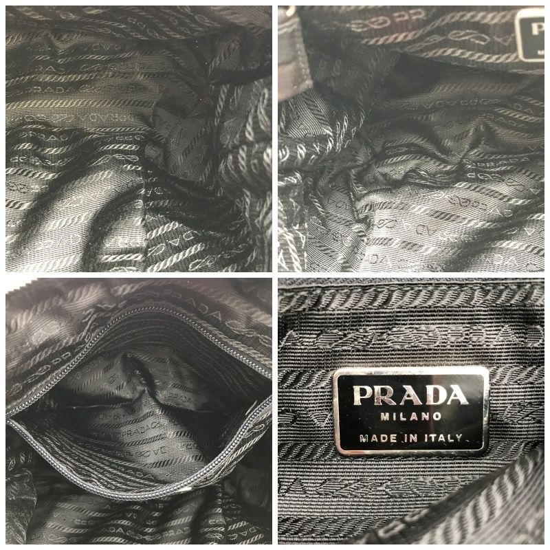 PRADA プラダ ショルダーバッグ 三角ロゴ テスートナイロン×レザー