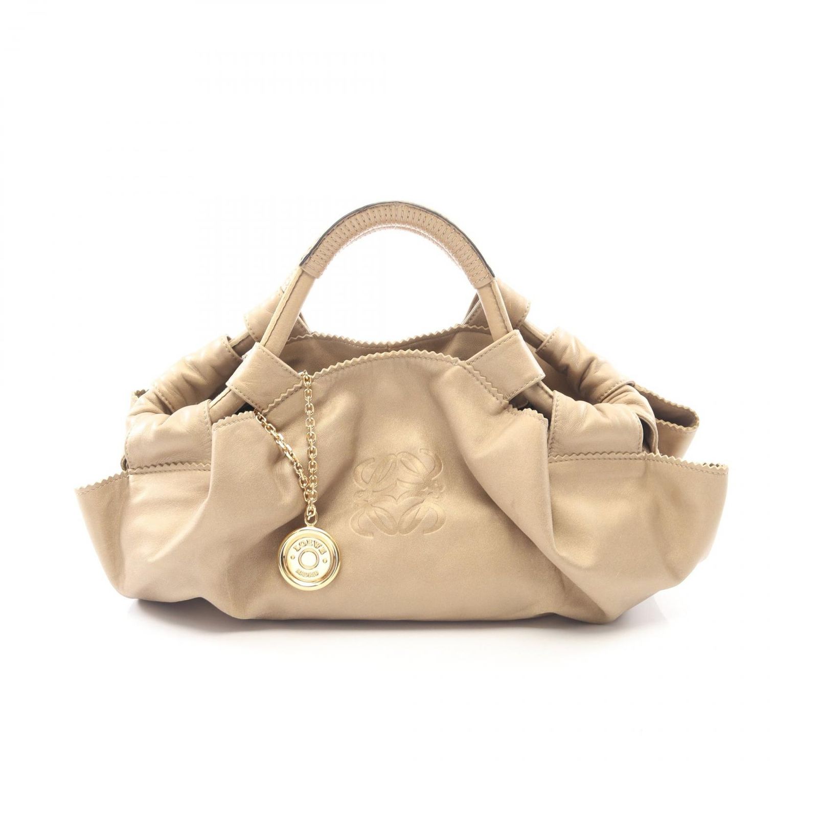 LOEWE メタリックシルバーゴールドナッパアイレ　エコメルカリ便利用のみ購入可 LOEWE - 定番 ロエベ ナッパアイレ トートバッグ ゴールドの通販 by
