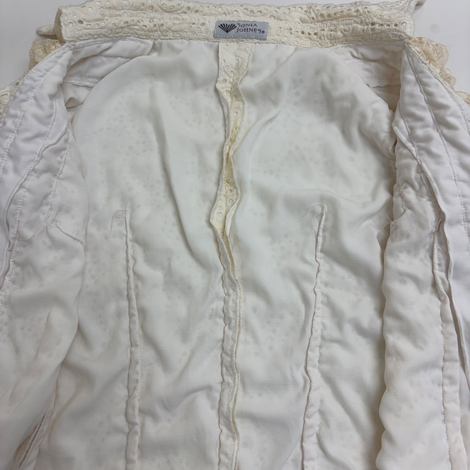 ソニアジョーンズ】フラメンコ衣装 トップス オフホワイト レース