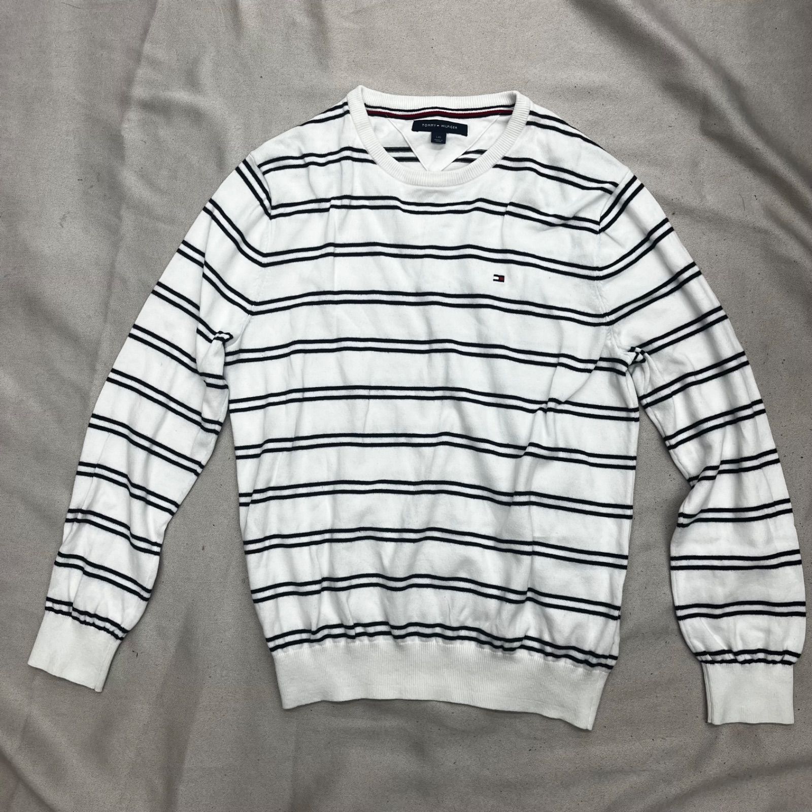 TOMMY HILFIGER トミーヒルフィガー セーター ボーダー 長袖 トップス 