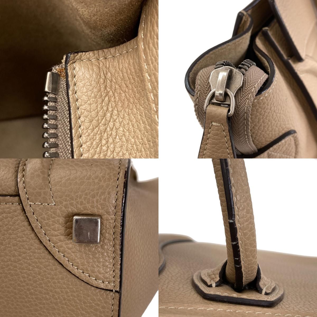 CELINE セリーヌ ラゲージマイクロ ハンドバッグ カーフ レディース 