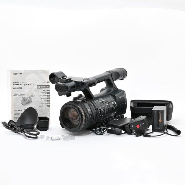 SONY 業務用デジタルビデオカメラ HDR-AX2000 ジャンク品 SONY HDR-AX2000 ビデオカメラ本体、付属品、バッグ（とうこ様専用