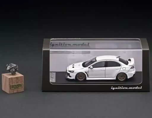 中古】ミニカー 1/43 Lancer Evolution X CZ4A(ホワイト) With Engine