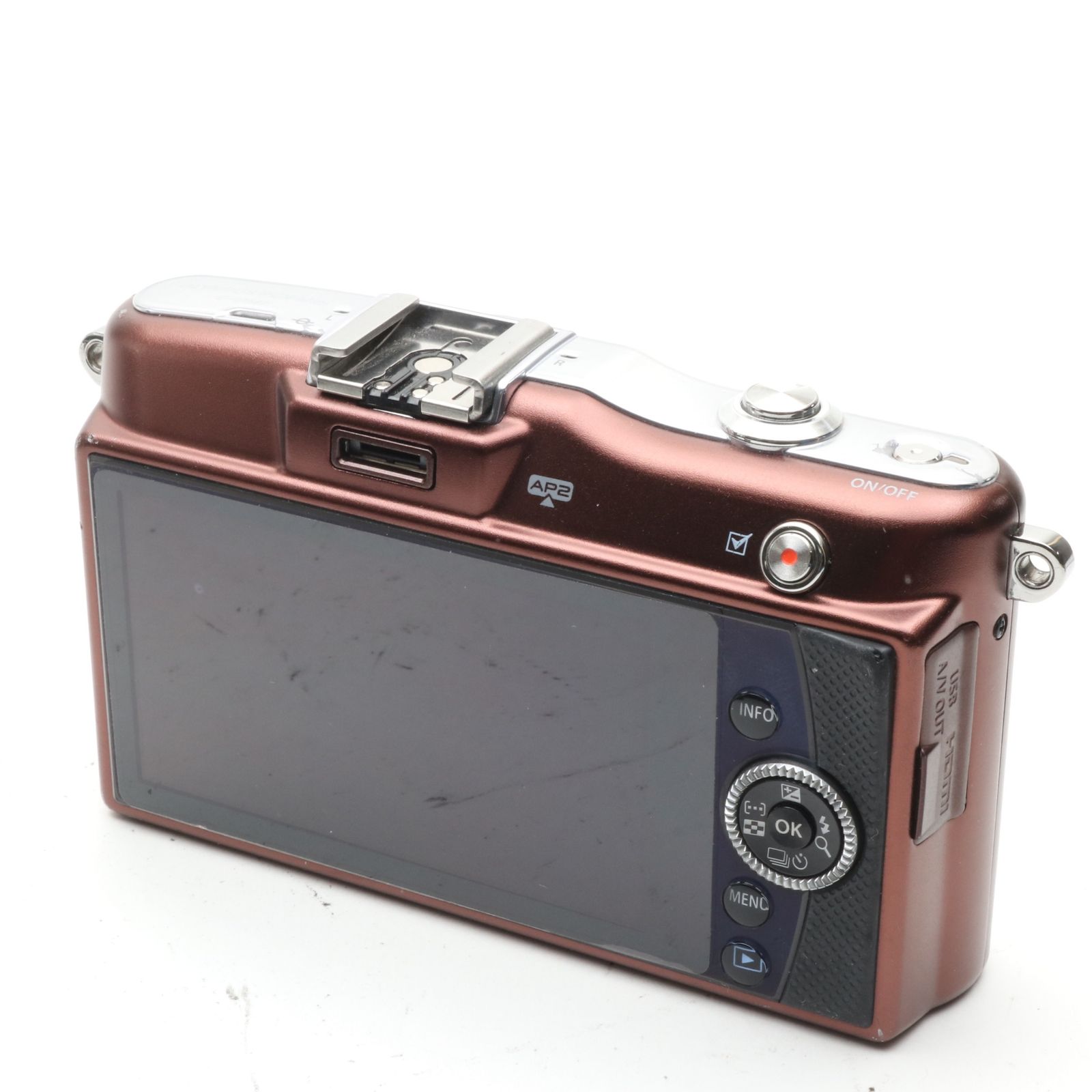 OLYMPUS PEN mini E-PM1 ボディ ブラウン 〔マイクロフォーサーズ