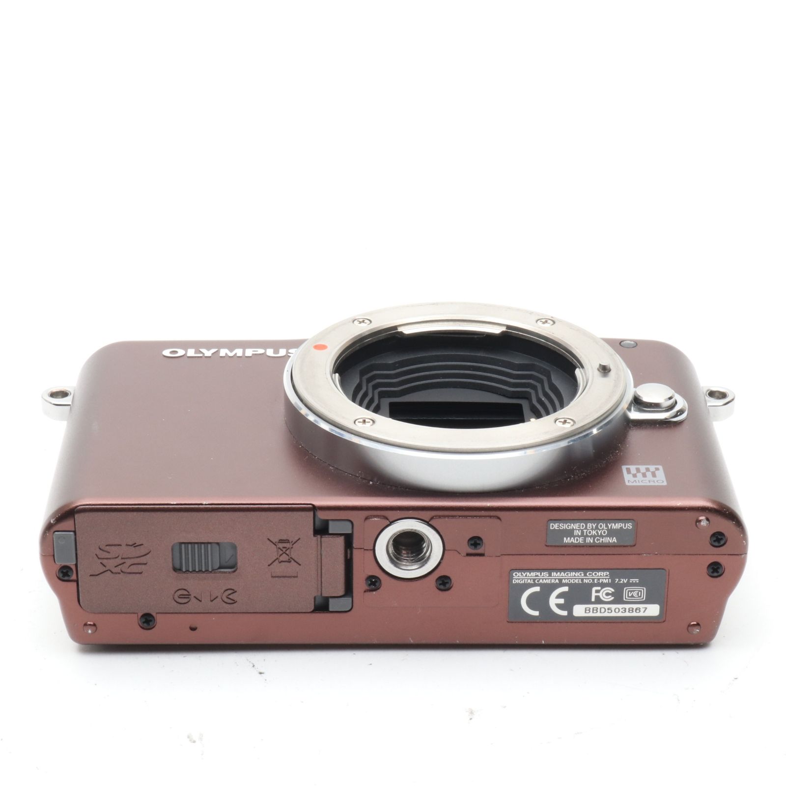 OLYMPUS PEN mini E-PM1 ボディ ブラウン 〔マイクロフォーサーズ