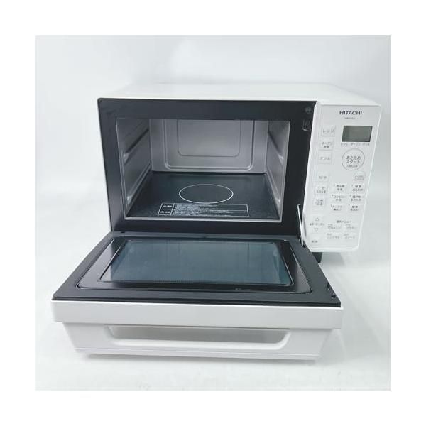 中古】日立 オーブンレンジ 18L MRO-F5B W ホワイト フラット庫内 250