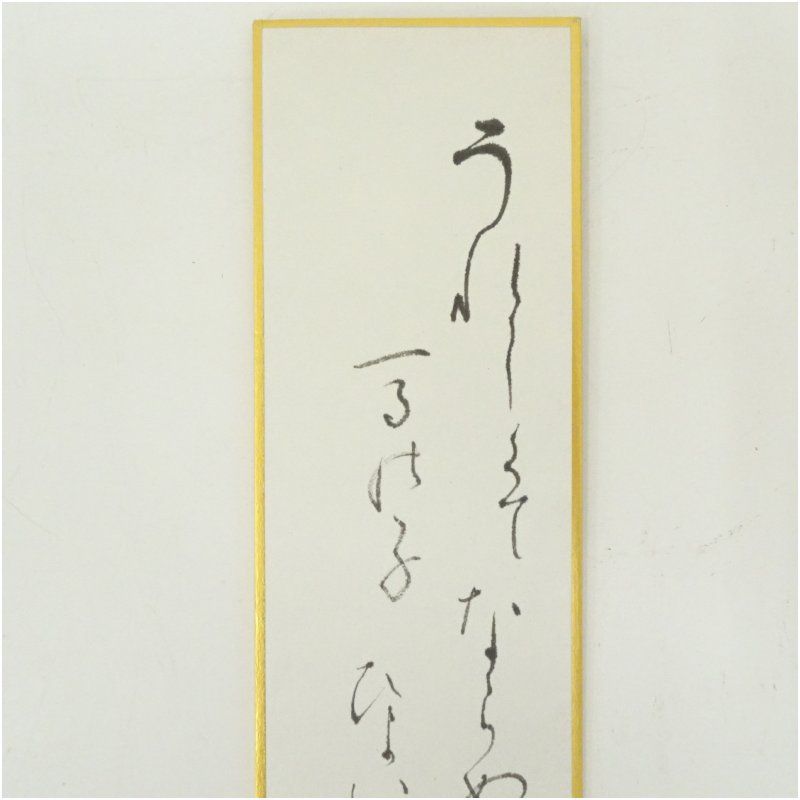 菜翁筆 俳句 花画賛 肉筆短冊2点 絵画 書 おしゃれ 手書き 直筆 飾り