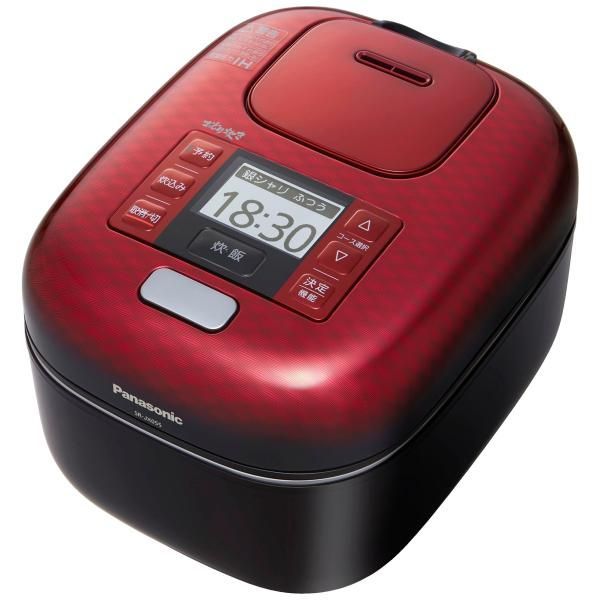 【中古】パナソニック 3合 炊飯器 圧力IH式 おどり炊き 豊穣ブラック SR-JX055-K