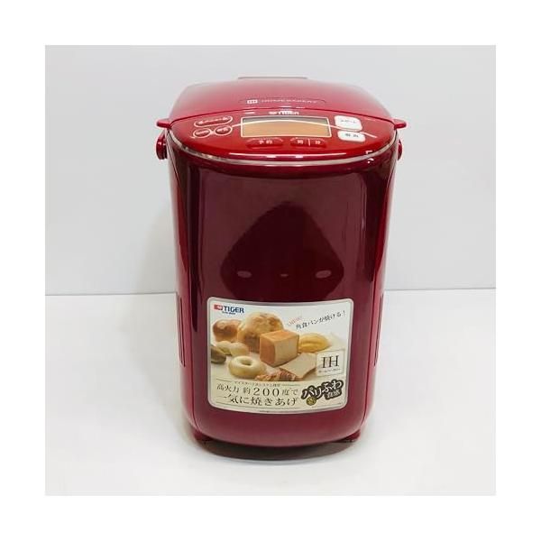 中古】タイガー ホームベーカリー 「やきたて」 IH 土鍋焼き レッド