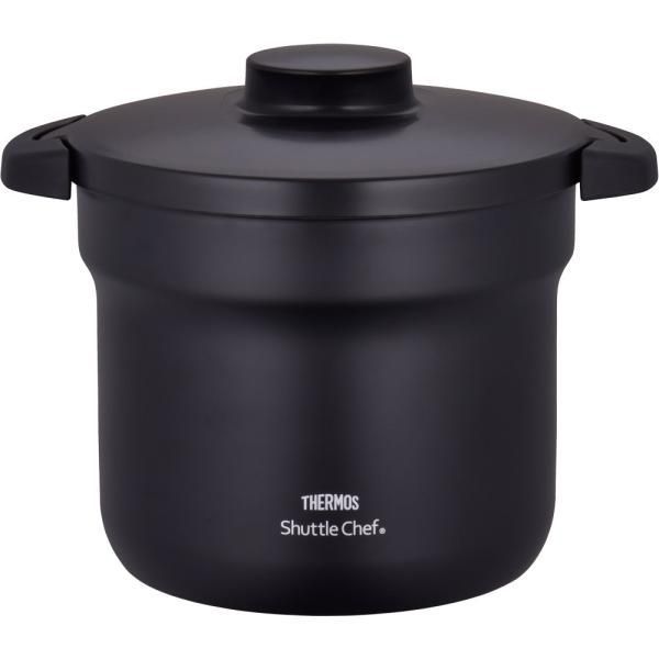 【中古】サーモス 真空保温調理器 シャトルシェフ 4.3L (4~6人用) ブラック 【調理鍋ふっ素コーティング加工】 KBJ-4500 BK 13,193円