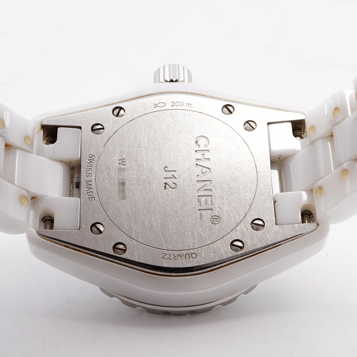 【6wdc0251】シャネル J12 H1628 白文字盤【中古】腕時計 レディース 6wdc0251】シャネル J12 H1628 白文字盤【中古】腕時計 レディース