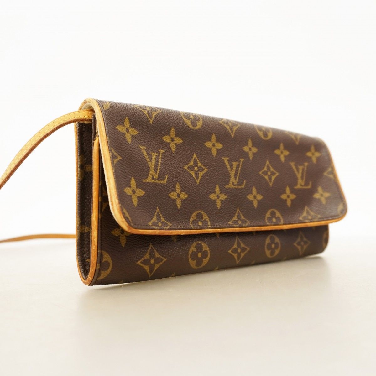 【中古】 LOUIS VUITTON ルイ・ヴィトン ポシェットツインGM M51852 モノグラム ショルダーバッグ ブラウン レディース 24013550 KJ LOUIS VUITTON ルイ・ヴィトン ポシェット・ツインGM バッグ