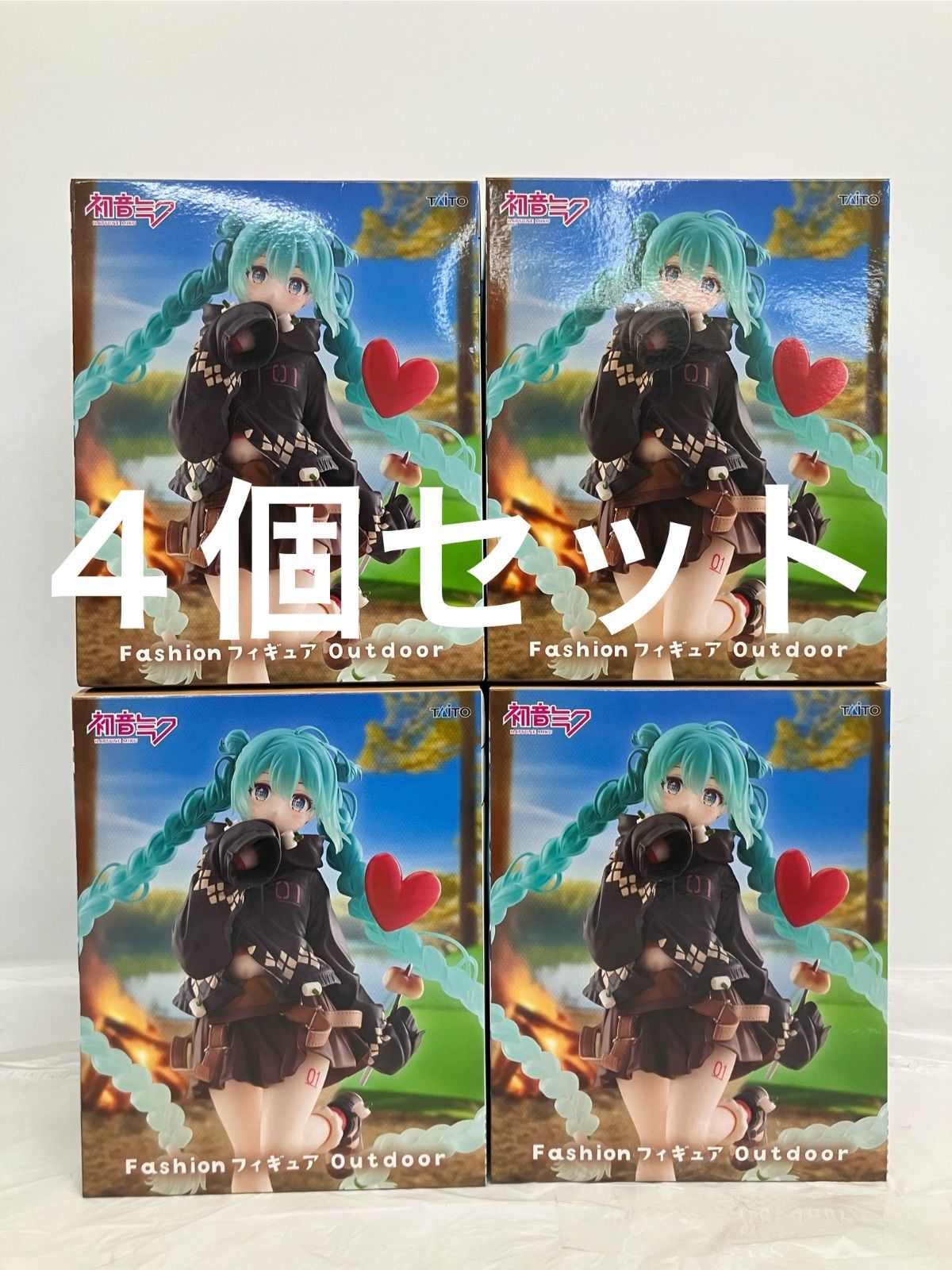 未開封 初音ミク Fashion フィギュア Outdoor 4個セット LF4A95 f107 