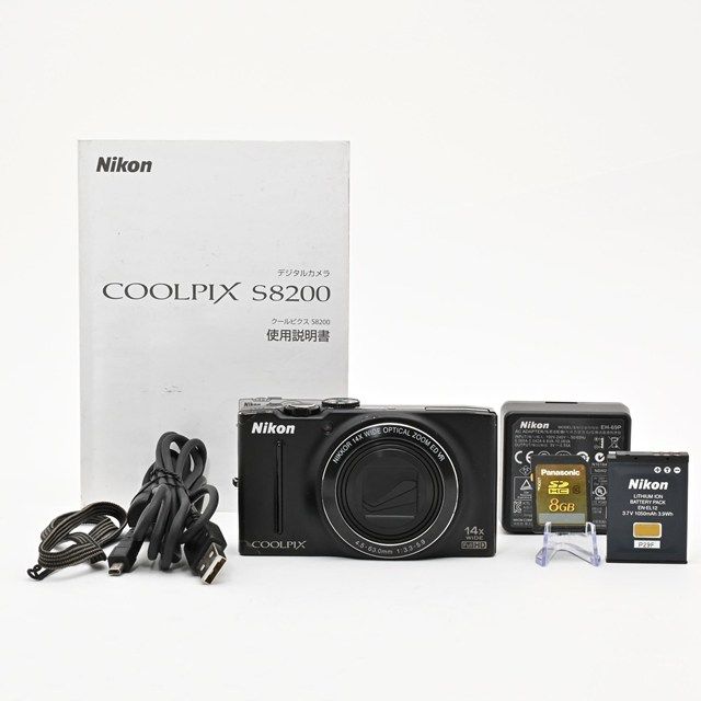 並品＞ Nikon COOLPIX S8200 ノーブルブラック｜光学14倍ズーム｜高