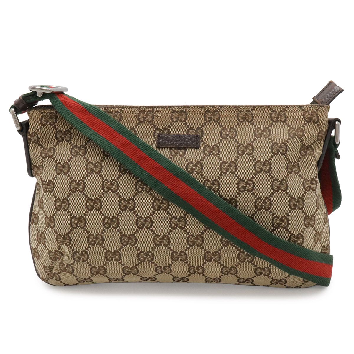 Gucci ハンドバッグ ベージュ/グリーン/レッド GUCCI グッチ 131231