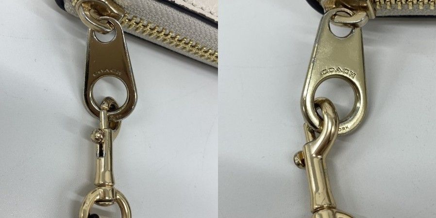 コーチ COACH 財布 三点セット 【中古】 長財布 ネイビー ホワイト系