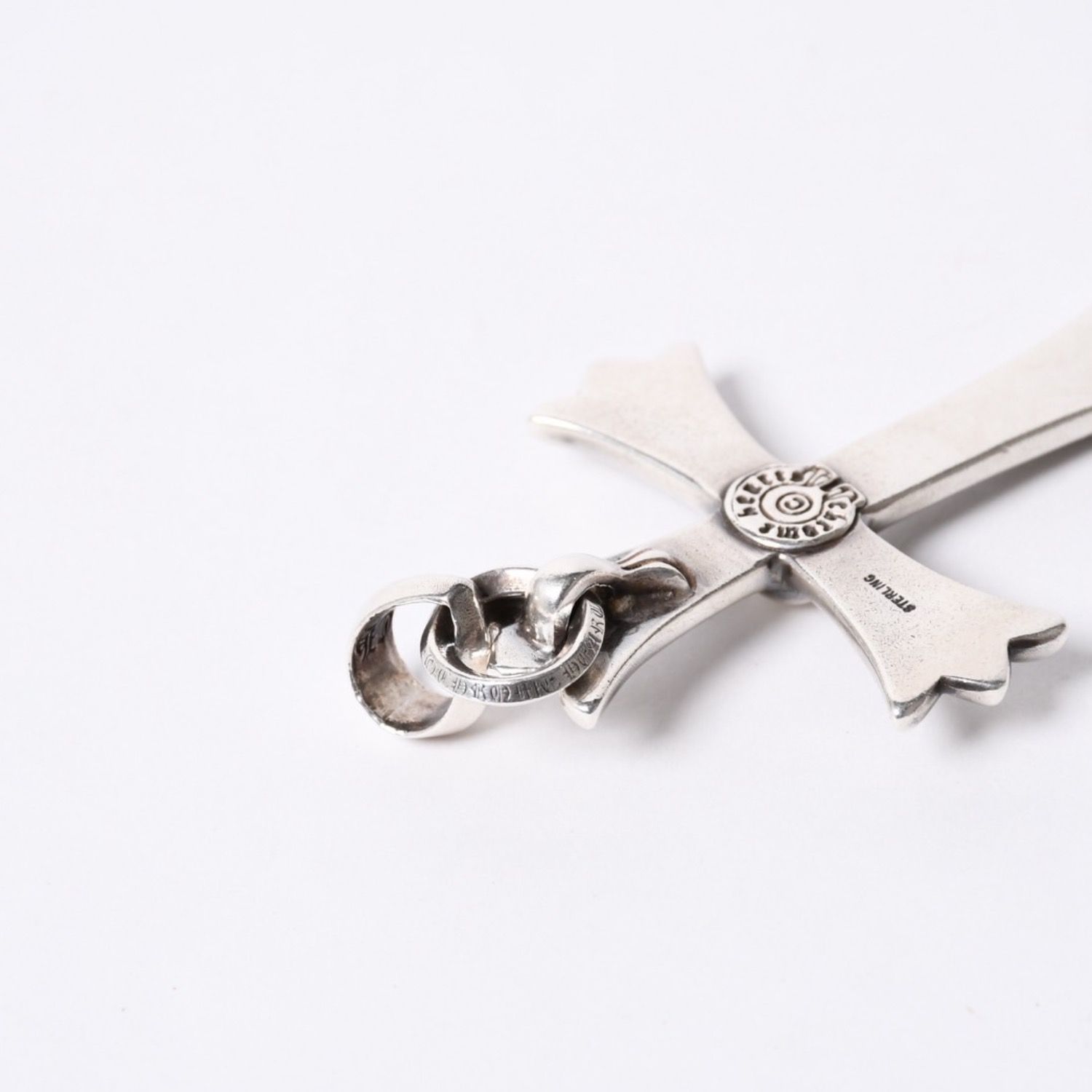 CHROME HEARTS クロムハーツ ラージクロス ベイル ネックレス 重量約 