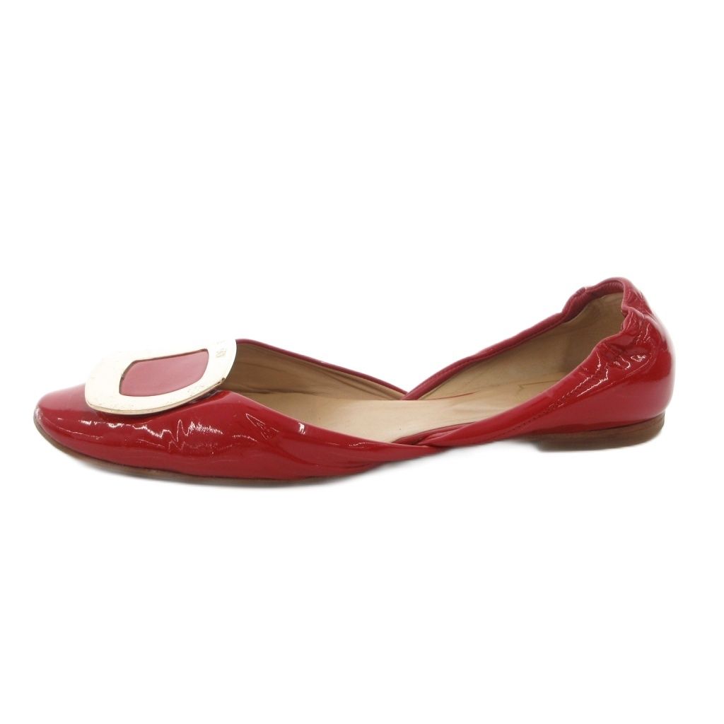 ロジェヴィヴィエ ROGER VIVIER パンプス フラットシューズ ロゴ