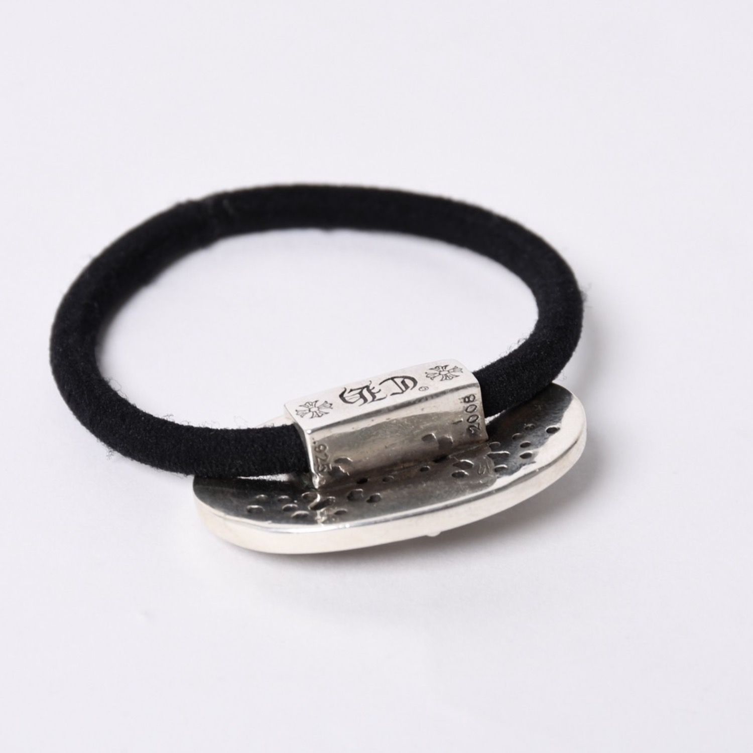 CHROME HEARTS クロムハーツ オーバルクロス ヘアゴム 重量約23.4g