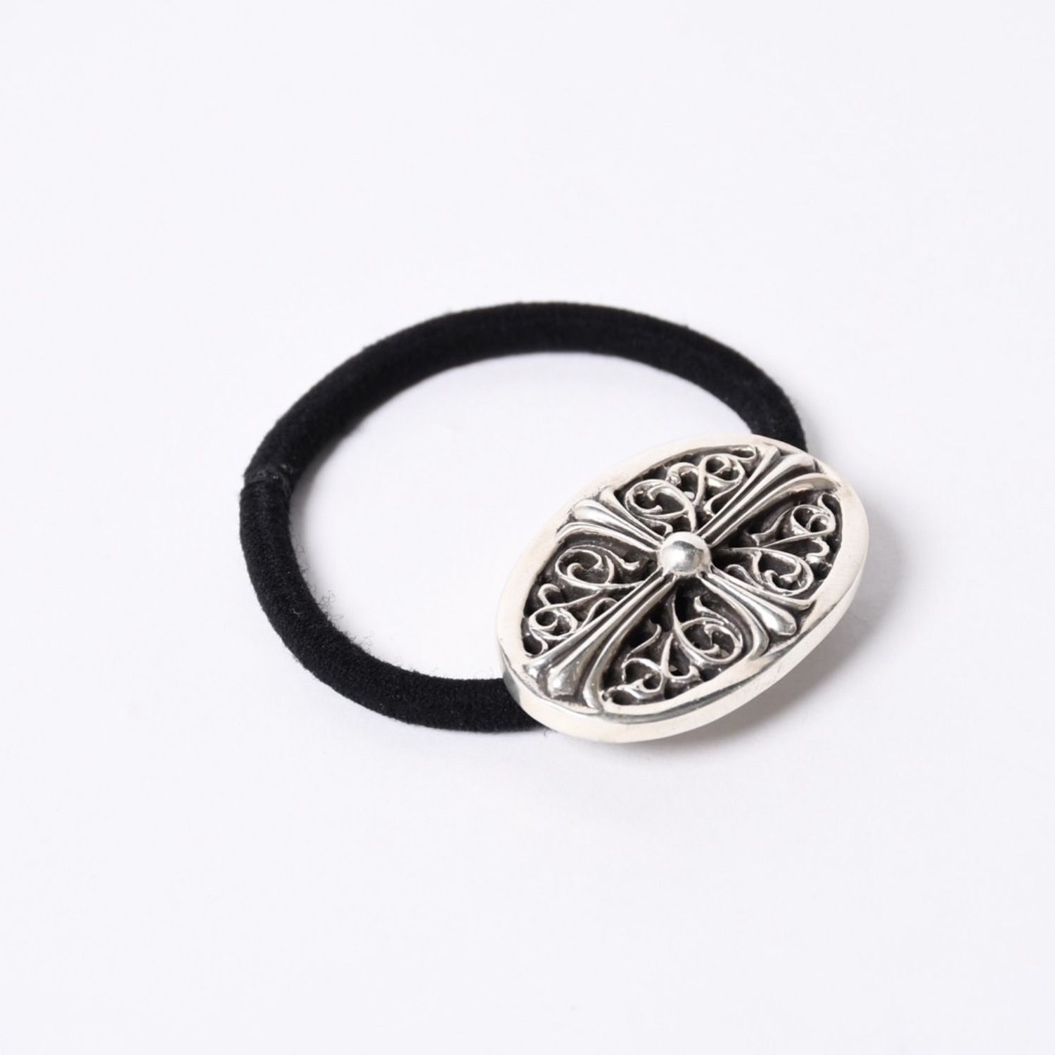 chromehearts ヘアゴム CHROME HEARTS クロムハーツ オーバルクロス ヘアゴム 重量約23.4g