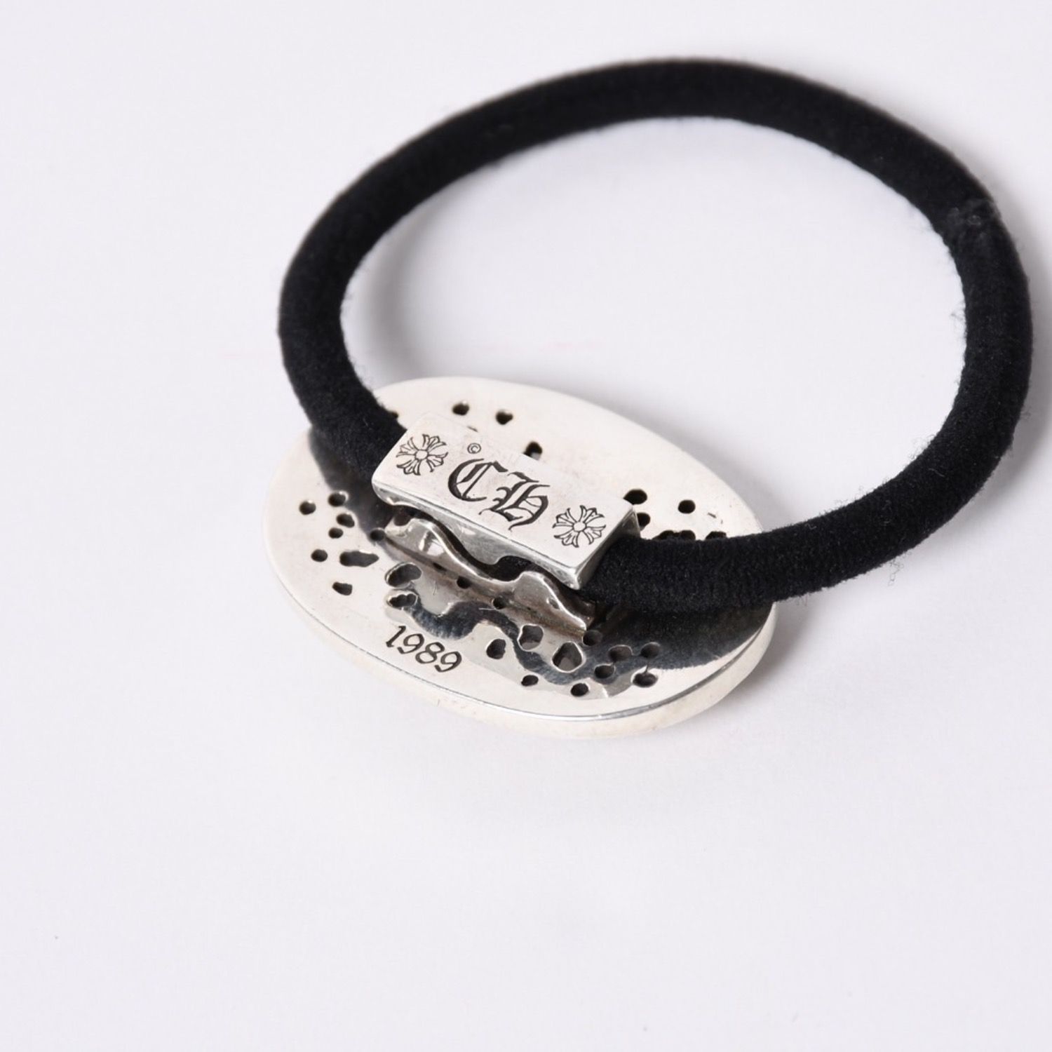 CHROME HEARTS クロムハーツ オーバルクロス ヘアゴム 重量約23.4g