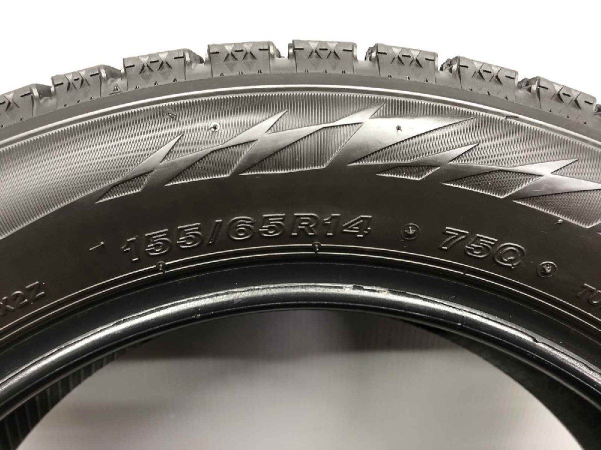 BS BRIDGESTONE BLIZZAK VRX2 155/65R14 14インチ スタッドレス 4本 22～24年製 バリ溝 ワゴンR ステラ ミライース ムーヴ等　(STG113) ブリザック VRX2 155/65R14 2024年製 新品スタッドレスタイヤ