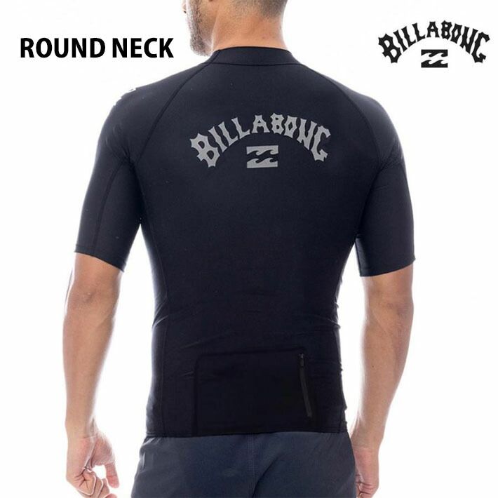 25 ビラボン ラッシュガード BILLABONG メンズ 半袖 水着 UVカット [BF011-852] プール 海 海水浴 サーフィン ROUND NECK SS 2025