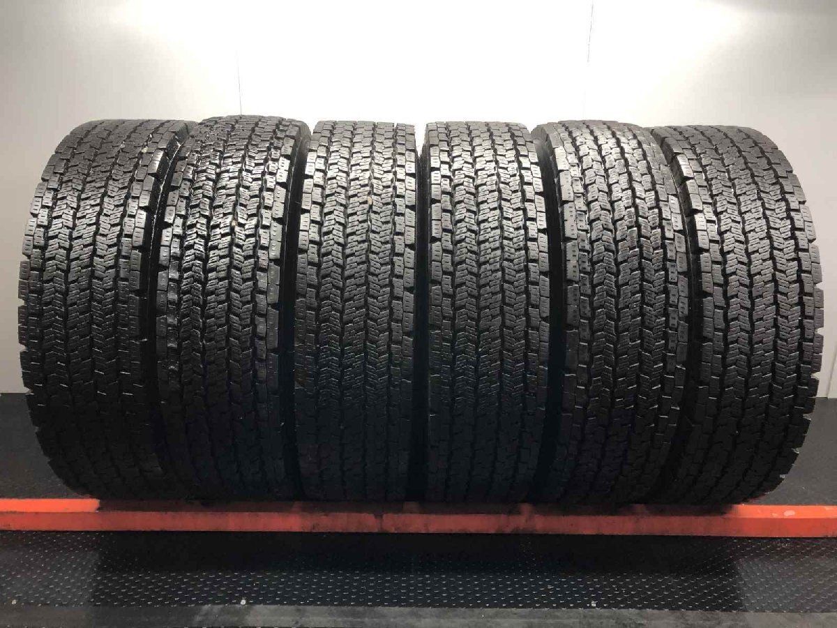 札幌発 引取OK YOKOHAMA 905W 245/80R17.5 133/131J 17.5インチ トラックタイヤ スタッドレス 6本 24年製 バリ溝 増トン　(STT207)