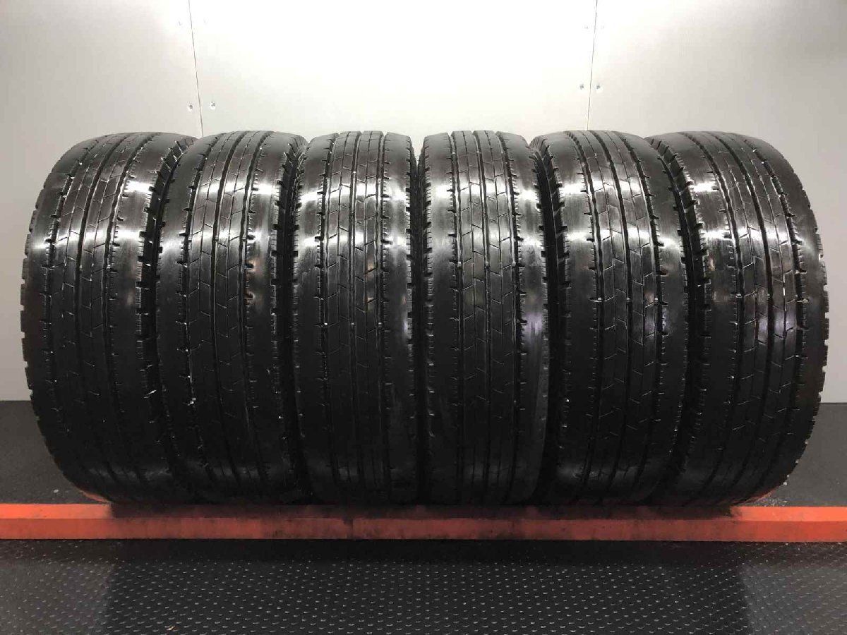 DUNLOP ENASAVE SPLT50M 225/75R16 118/116N LT ライトトラック用 夏タイヤ 6本 23年製 バリ溝 キャンター エルフ等　(STT208)