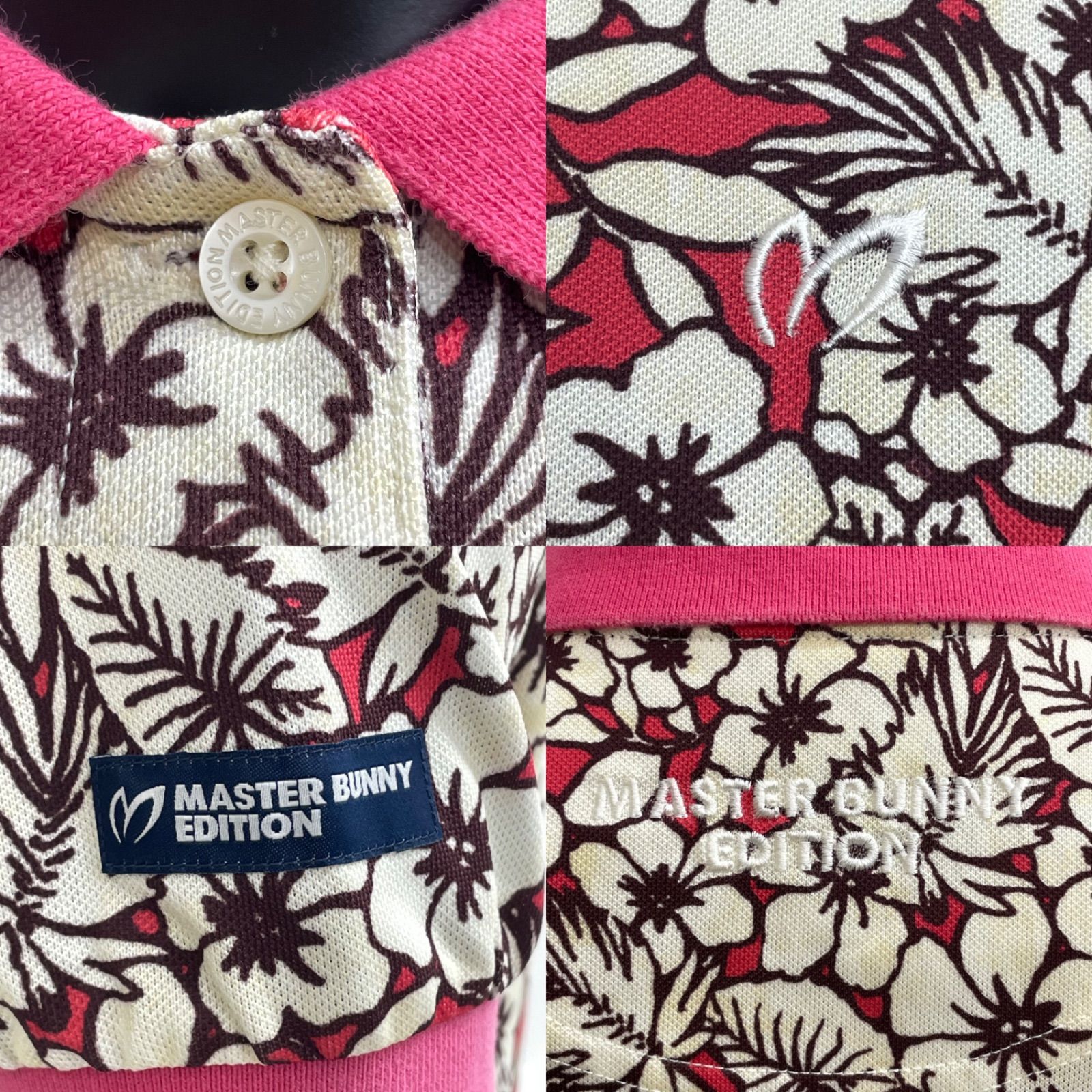 MASTER BUNNY EDITION ポロシャツ 2着セット ゴルフ 花柄 USED】MASTER BUNNY EDITION マスターバニーエディション ポリエステル