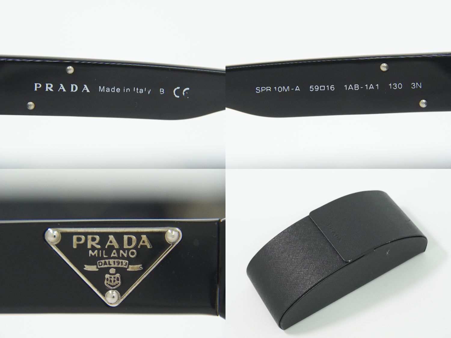 本物 プラダ PRADA トライアングルロゴ プラスチック サングラス アイウェア ブラック グレー SPR10M-A メガネ 眼鏡 服飾小物 中古・ 本物 プラダ PRADA トライアングルロゴ プラスチック サングラス アイ