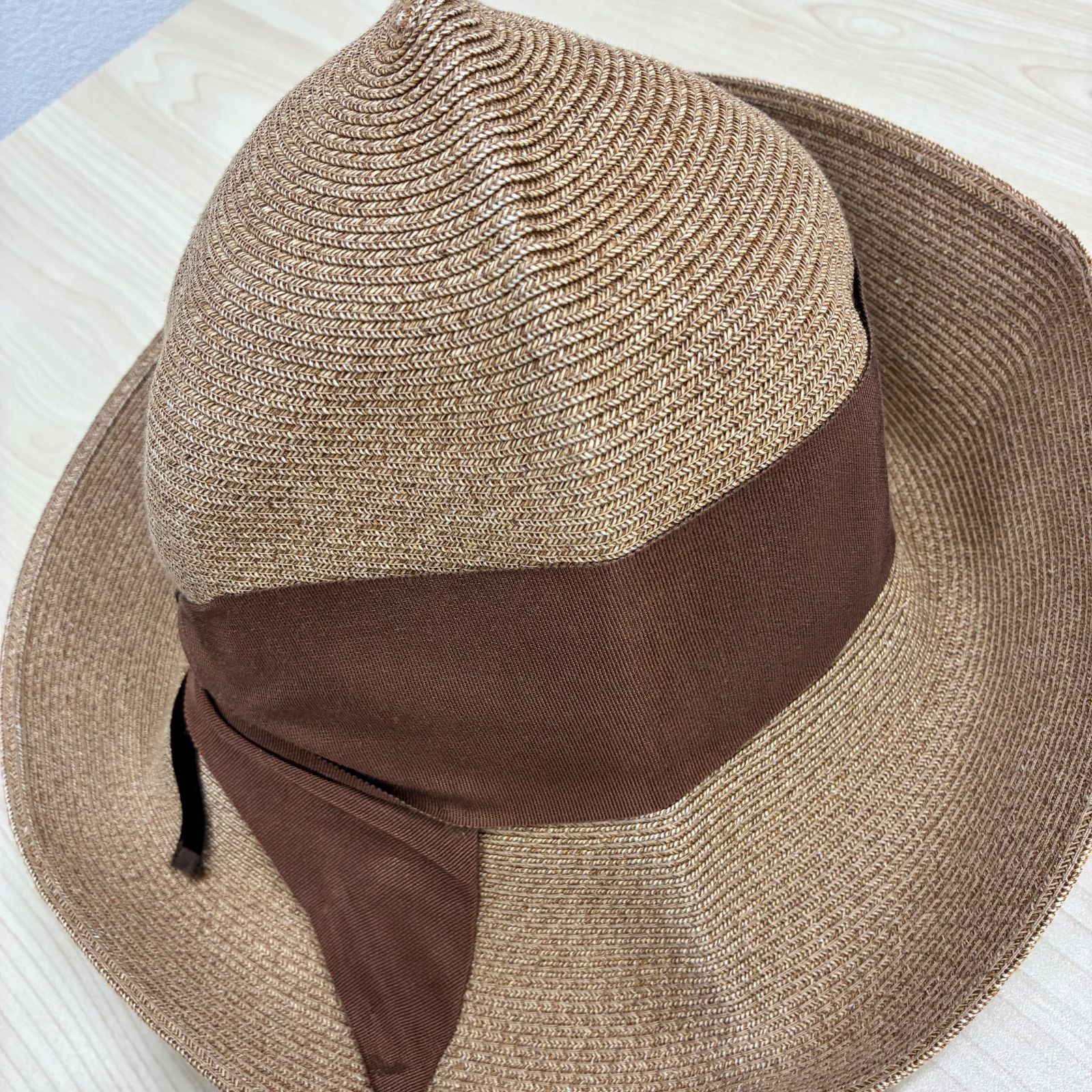 最終値下げ　アシーナニューヨーク　ペーパーハット　大人気の帽子ブランド アシーナニューヨーク Athena New York】リボンペーパーハット