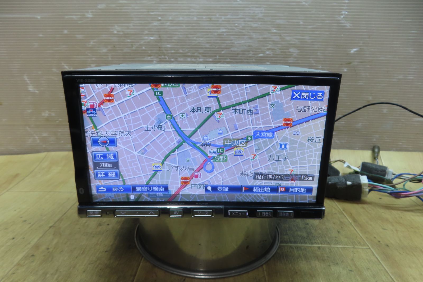 HDDナビ アルパイン Bluetooth VIE-X08S ALPINE 地デジ HDD DVD - 地図 