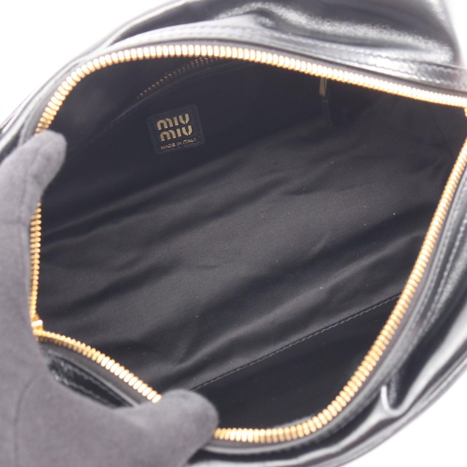 miu miu ミュウミュウ レザー ハンドルバッグ トートバッグ 5BB182