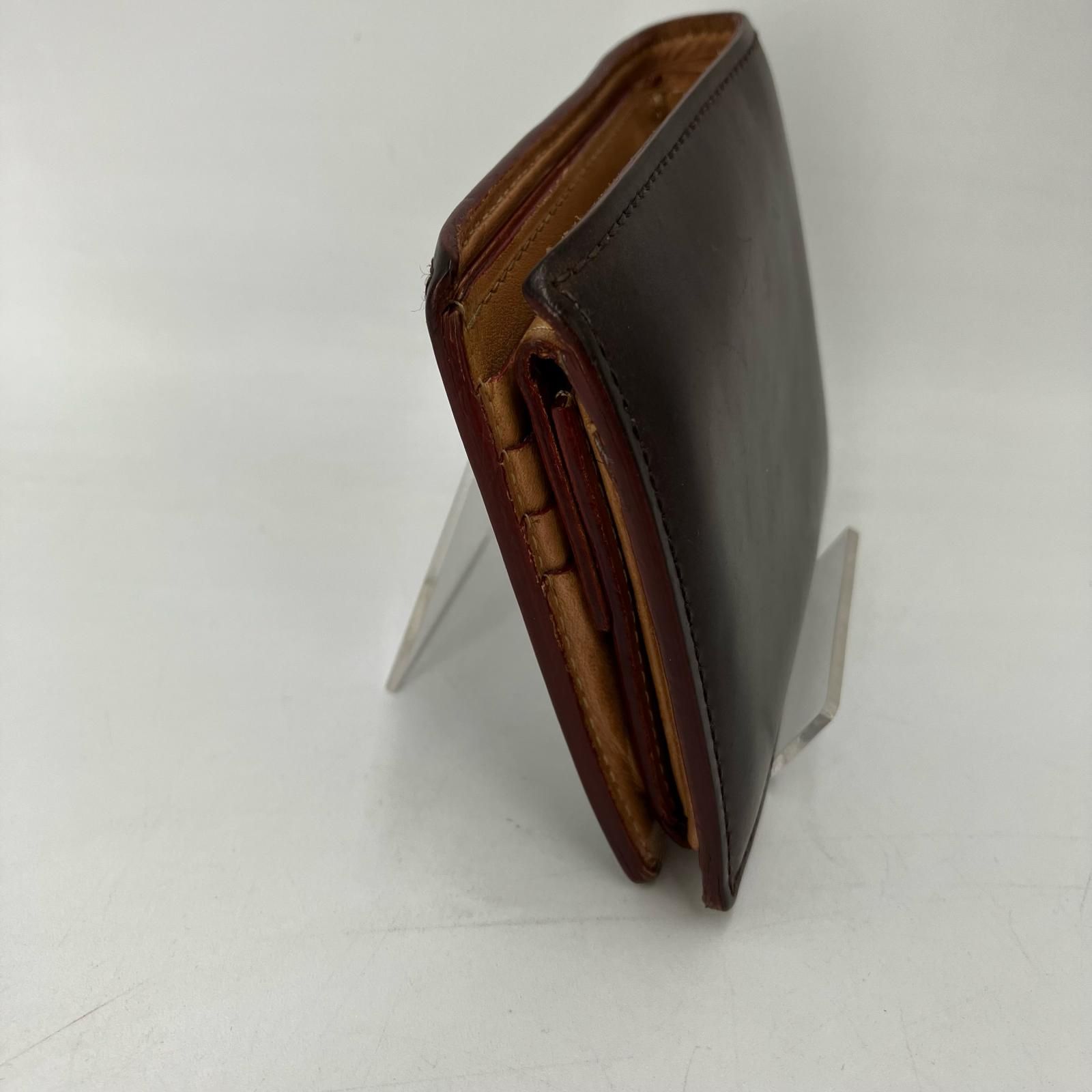 【イオン広店】 中古 GANZO | ガンゾ 二つ折り財布 ブラウン 【124】 GANZO - 【イオン広店】 中古 GANZO | ガンゾ 二つ折り財布 ブラウン
