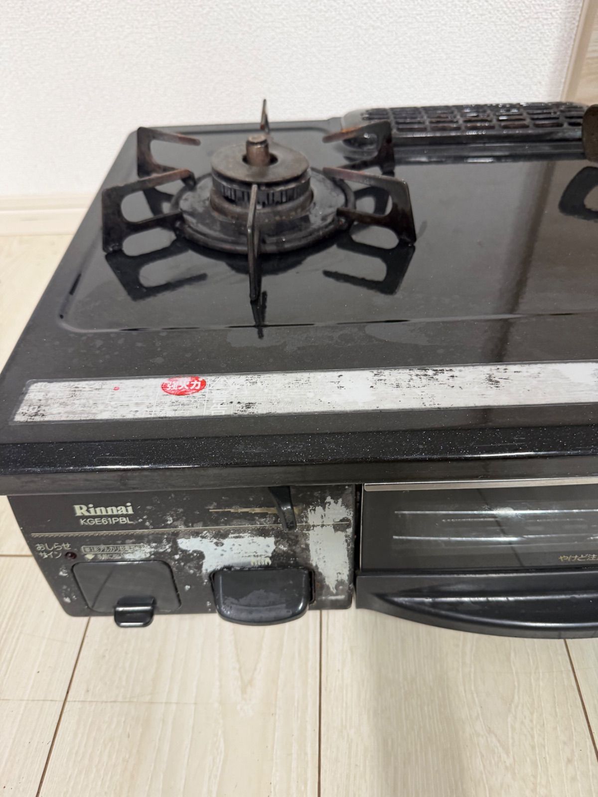 Rinnai 2口ガスコンロ　ガステーブル RT61GH-L 都市ガス用　2013年製 Amazon | Rinnaiリンナイ ガステーブルRT61GH-R 都市ガス用 ブラック