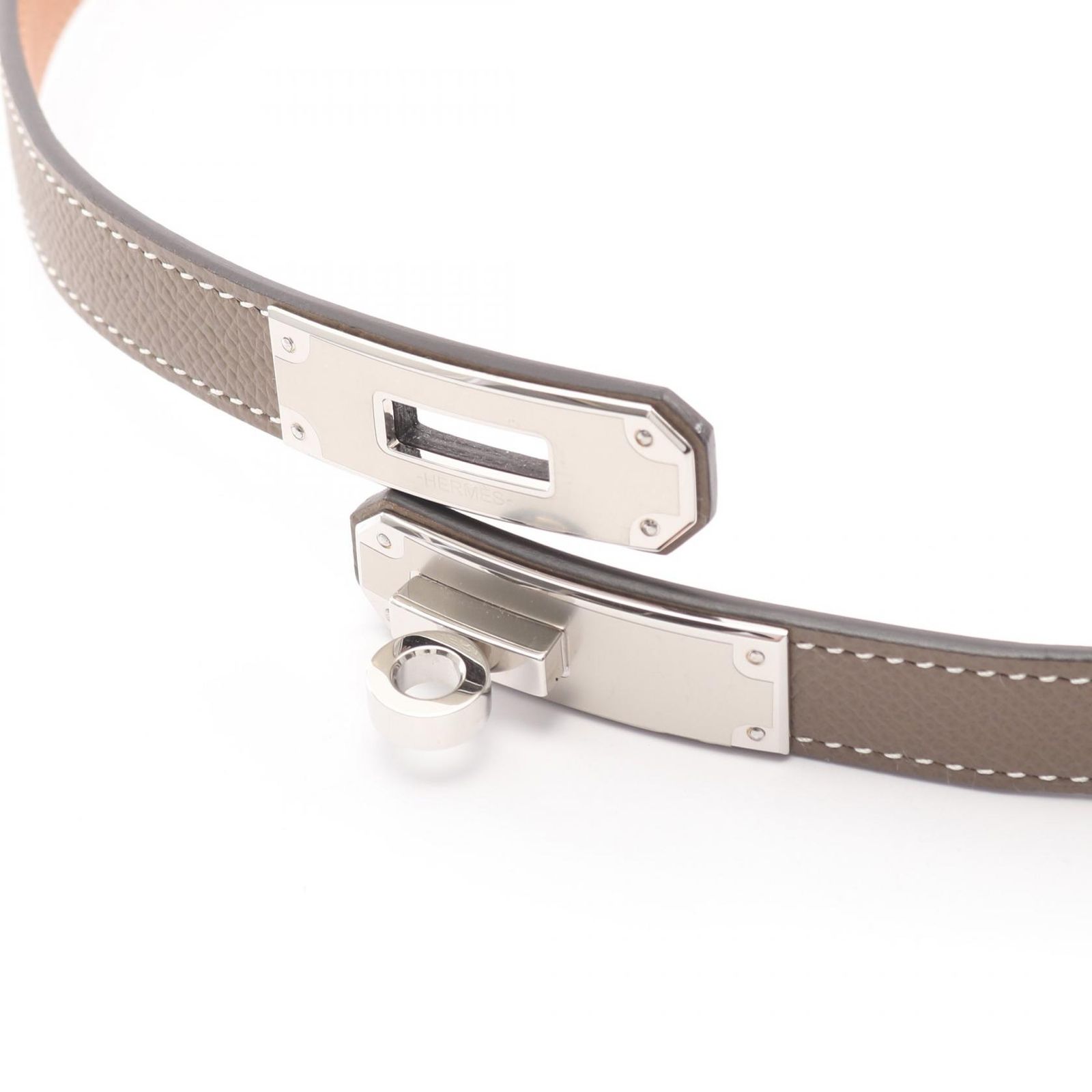 エルメス HERMES ベルト ケリーベルト エトゥープ レザー ベルト 