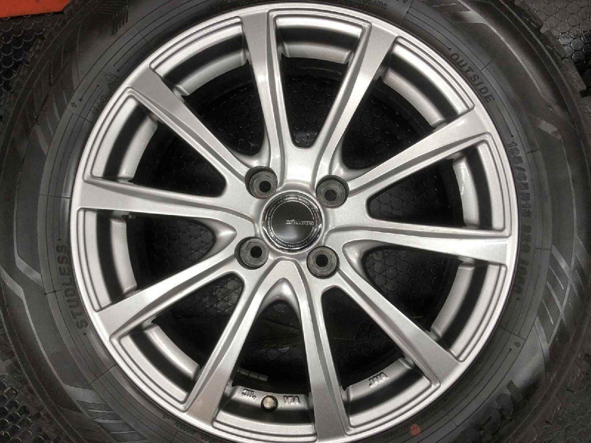 走行短め【YK ice GUARD iG60 195/65R16】スタッドレス【YFC MiLLOUS 